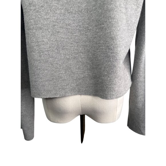 2/$30 ZARA Gray Small Ribbed Cardigan Sweater With Button Front V-Neck - Picture 9 of 11